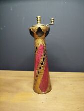 Vintage Decoration - Large Pepper Mill - Florence - Italy - Golden Wood - 20th Century picture