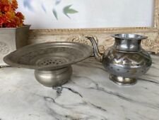 Oriental decor hand wash vintage item from Morocco antique silver colored picture
