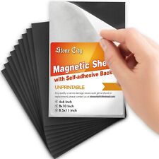 Lot 12-75 Strong Self Adhesive Magnetic Sheets 8.5x11 8X10 4X6 12 Mil - 20 Mil picture