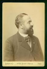 20-2, 019-11, 1890s, Cabinet Card, Henri Avenel (1853-1908) French Author picture