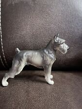 Vintage LEFTON Ceramic Dog Figurine GERMAN SCHNAUZER picture