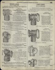 1918 PAPER AD Justrite Miners Acetylene Gas Lamp Coal Mining Pick Prospecting picture