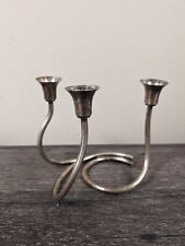 Denmark 925 Sterling Silver Mid Century Modern Candle Holder picture