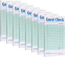 8 Pack Guest Checks Books,Server Note Pads Waiter Checkbook, Waitress Accessorie picture