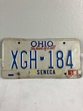 OHIO 1996 LICENSE PLATE #XGH-184 - SENECA - HI QUALITY  - RARE picture