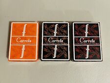 3 Sealed Decks Of Fontaine Playing Cards Carrots V1, V2, V3 picture