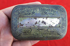 Vintage Allenburys Throat Pastilles Tin Allen & Hanburys London Medical TB626 picture