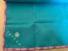 TATCHA Japanese Furoshiki Cloth Gift Fabric Wrap NEW 21” x 21” Purple Floral picture