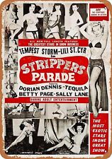 Metal Sign - 1956 Strippers Parade Vintage metal poster Fast  picture