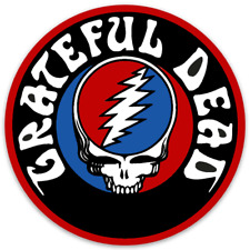 Grateful Dead - Classic Logo Monogram Die-cut Round MAGNET picture