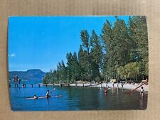 Postcard British Columbia BC Canada Okanogan Lake Beach At Naramata Vintage PC picture