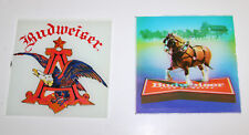 BUDWEISER BEER vintage set of two carnival mirror wall hangings picture