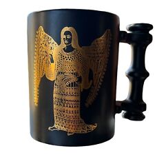 Portmeiron Pottery Zodiac by John Cuffley Virgo the Virgin Gold Black Mug picture