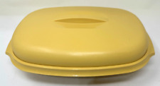 VTG Tupperware Microwave Steamer 3 Piece Harvest Gold Yellow STEAMER 1273-6-VG picture