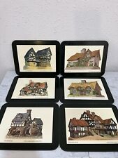 Set of 6 Vtg Table mats / Sandwich Boards John Hine David Winter Limited 1988 picture
