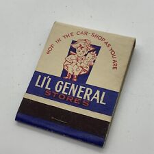 Vintage Lil General Stores Matchbook Cover Unstruck picture