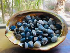 6X Blue Opal Tumbled Stones Small 15-20mm Reiki Healing Crystals Throat Chakra  picture