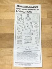 Vintage 1978 Mattel Battlestar Galactica Viper Launch Station Instructions ONLY picture