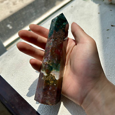 325g High Quality ocean jasper quartz crystal tower healing decor 8th picture