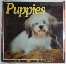 Puppies 1996 Calendar - same as 2024 -  - 12x12 color photos RARE picture