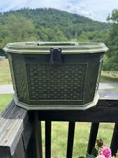 Vintage Green Lerner Faux Basket Weave Sewing & All Vintage Content picture