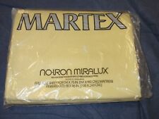 NEW but Vintage Full Double Flat Sheet by MARTEX - Solid Yellow No-Iron Miralux picture