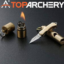 Portable Thumb Mini Lighter Pocket Knife Emergency Survival Tool Outdoor Camping picture