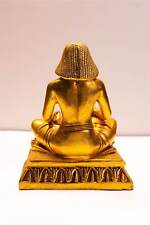 Marvelous Gold Egyptian scribe statue, read and write figurine statue picture