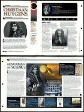 Christiaan Huygens #44 Pioneers Secrets Of The Universe Fact File Fold-Out Page picture