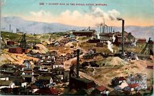 Postcard Richest Hill In the World Industrial Mining in Butte, Montana picture