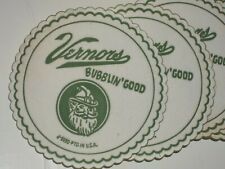 FREE MAILING 4-1960 VERNORS GINGER ALE Gnome,Soda Fountain COASTER