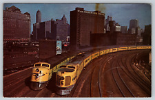 CHICAGO & NORTHWESTERN RY C&NW City of Denver Train Locomotive Postcard picture