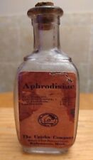 Vintage Medicine Hand Crafted Bottle, Aphrodisiac, The Upjohn Company, Copy picture