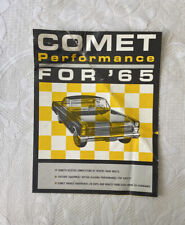 Comet Performance For ‘65 Vintage Brochure ultra rare? only one other found? picture