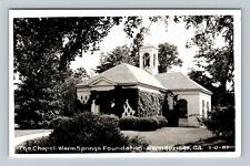 RPPC Warm Springs GA-Georgia Chapel Warm Springs Foundation 1959 Old Postcard picture