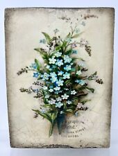 Sid Dickens Memory Block Tile T-444 Forget Me Not - 2018 Wall Art T444 picture