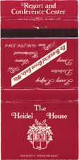 Green Lake Wisconsin The Heidel House Lodging Vintage Matchbook Cover picture