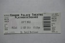 GOV'T MULE CONCERT TOUR 9/12/2014 FULL TICKET CONNOR PALACE THEATER CLEVELAND picture