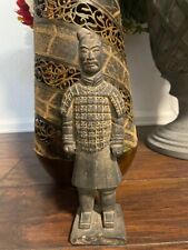 Vintage Chinese Terracotta Clay Qin Emperor Warrior Soldier Officer Figure China picture