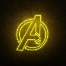 Avengers Logo Neon Light - Silicon Neon Strip on Acrylic Base | Marvel Fa picture