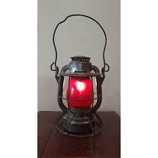 Antique Dietz Vesta Red Globe New York Railroad Lantern picture
