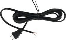 8' Lamp Cord Set Black Polarized Tinned Ends 18/2 AWG SPT-1 Replacement Part UL picture