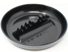 6.9 X 1.2 inches Large Black Thick Strong Plastic Ashtray 7 Slot Color Available picture