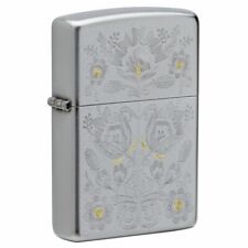 Zippo Painted Floral Design Windproof Pocket Lighter, 205-086867 picture
