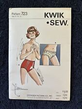 Vintage Kwik-Sew Pattern 723 Girls Panties Ages 8-10-12 Uncut picture