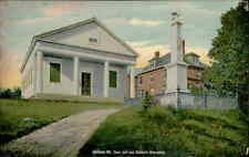 Postcard: Gorham, Me, Town Hall and Soldiers Monument picture