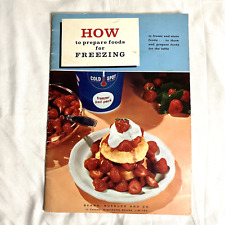 Sears Roebuck And Co Booklet How To Prepare Foods For Freezing Vintage 1961 picture