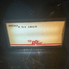 RARE Vintage Electric Dr. Pepper Light Up Menu Board Sign 40” X 21” + Letters picture