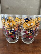 Vintage McDonald's Mayor McCheese Collector Drinking Glasses (1977) Lot of 5 picture