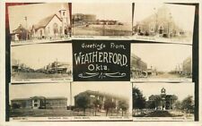 Oklahoma Weatherford C-1910 Multi View Custer County RPPC Photo Postcard 22-4523 picture
